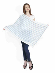 Striped Viscose Rayon Stole