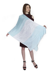 Colorblocked Viscose Rayon Stole