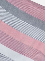 Striped & Colorblocked Viscose Rayon Stole