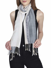 Striped Viscose Rayon Stole