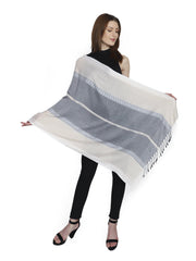 Striped Viscose Rayon Stole