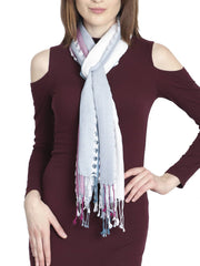 Striped Viscose Rayon Stole