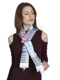 Striped Viscose Rayon Stole