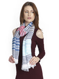 Striped Viscose Rayon Stole