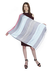 Striped Viscose Rayon Stole