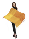 Colorblocked Viscose Rayon Stole