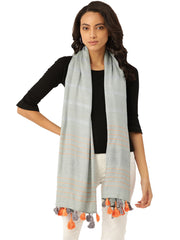 Striped Viscose Rayon Stole