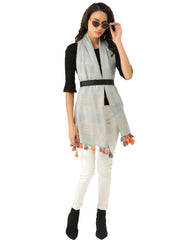 Striped Viscose Rayon Stole