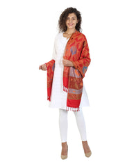 Paisley & Geometric Viscose Rayon Shawl