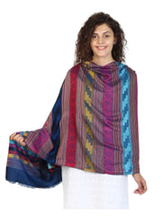 Geometric & Checkered Modal Shawl