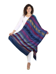 Geometric & Checkered Modal Shawl