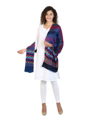 Geometric & Checkered Modal Shawl