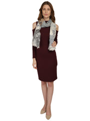 Abstract Cotton & Jacquard Stole