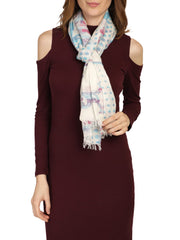 Abstract Cotton & Jacquard Stole