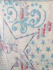 Abstract Cotton & Jacquard Stole