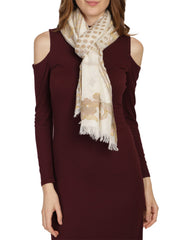 Abstract Cotton & Jacquard Stole