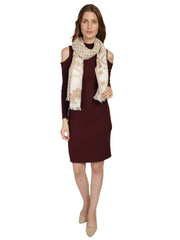 Abstract Cotton & Jacquard Stole