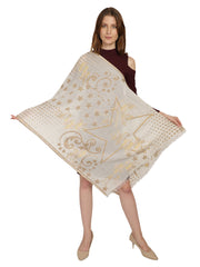Abstract Cotton & Jacquard Stole