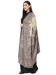 Tribal Double Beam Kaani Ethnic Motifs Polyester Modal Shawl