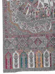 Tribal Double Beam Kaani Ethnic Motifs Polyester Modal Shawl
