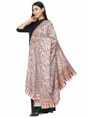 Lush Single Kaani Floral Polyester Modal Shawl