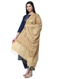 Paisely Embroidered Acrylic Wool Shawl