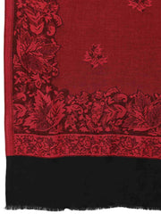 Lush Botanical Woven Design Modal Stole