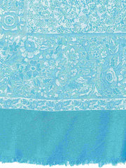 Lush Floral Self Design Modal Stole