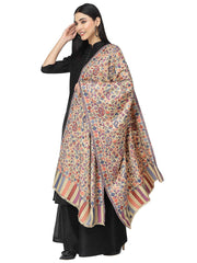 Paisan Floral Self Design Modal Stole