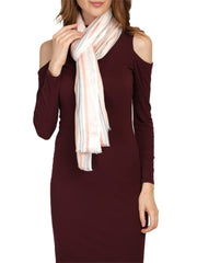 Striped Viscose Rayon Stole