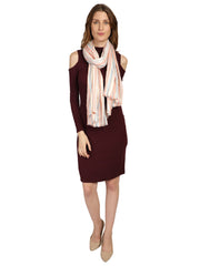 Striped Viscose Rayon Stole