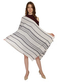 Chevron & Striped Viscose Rayon Stole