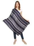 Chevron & Striped Viscose Rayon Stole