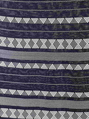 Chevron & Striped Viscose Rayon Stole