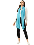 Solid Cotton Blend Scarf