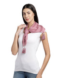 Solid Cotton & Viscose Scarf