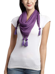 Solid Cotton & Viscose Scarf