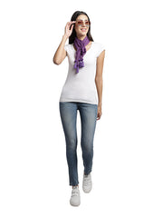 Solid Cotton & Viscose Scarf