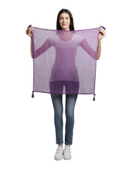 Solid Cotton & Viscose Scarf