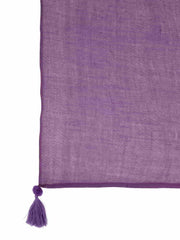 Solid Cotton & Viscose Scarf