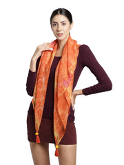 Floral Chiffon Scarf