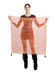 Floral Chiffon Scarf