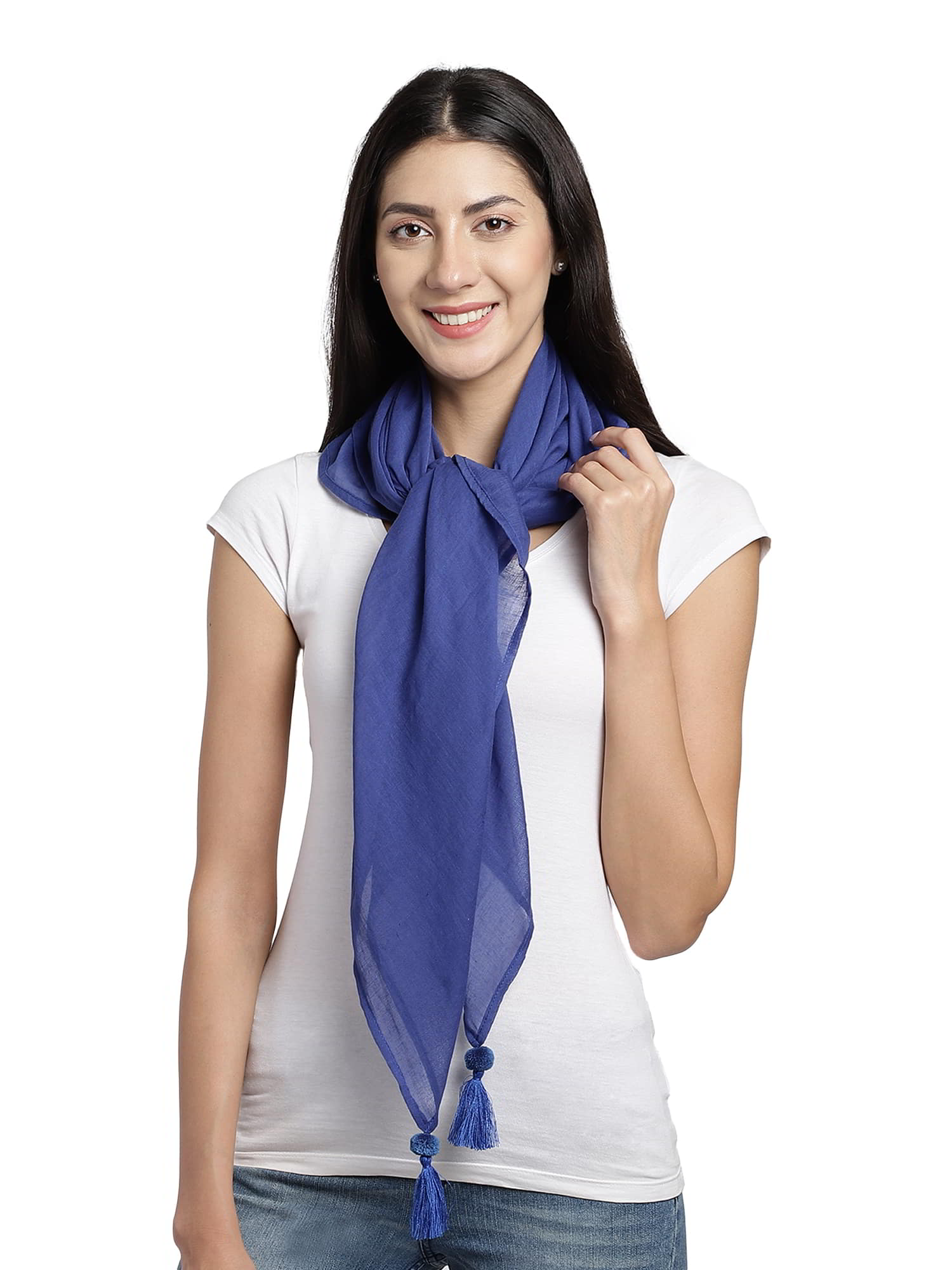 Solid Cotton Scarf