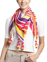 Striped Cotton Scarf