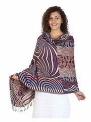Geometric Viscose Rayon Shawl