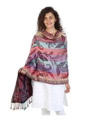 Floral & Paisley Viscose Rayon Shawl