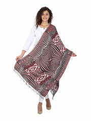 Geometric Viscose Rayon Shawl