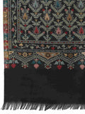Lush Floral Woven Design Polywool Stole