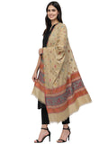 Booti Paisely Woven Design Polywool Stole