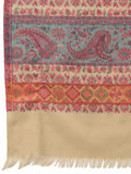 Booti Paisely Woven Design Polywool Stole